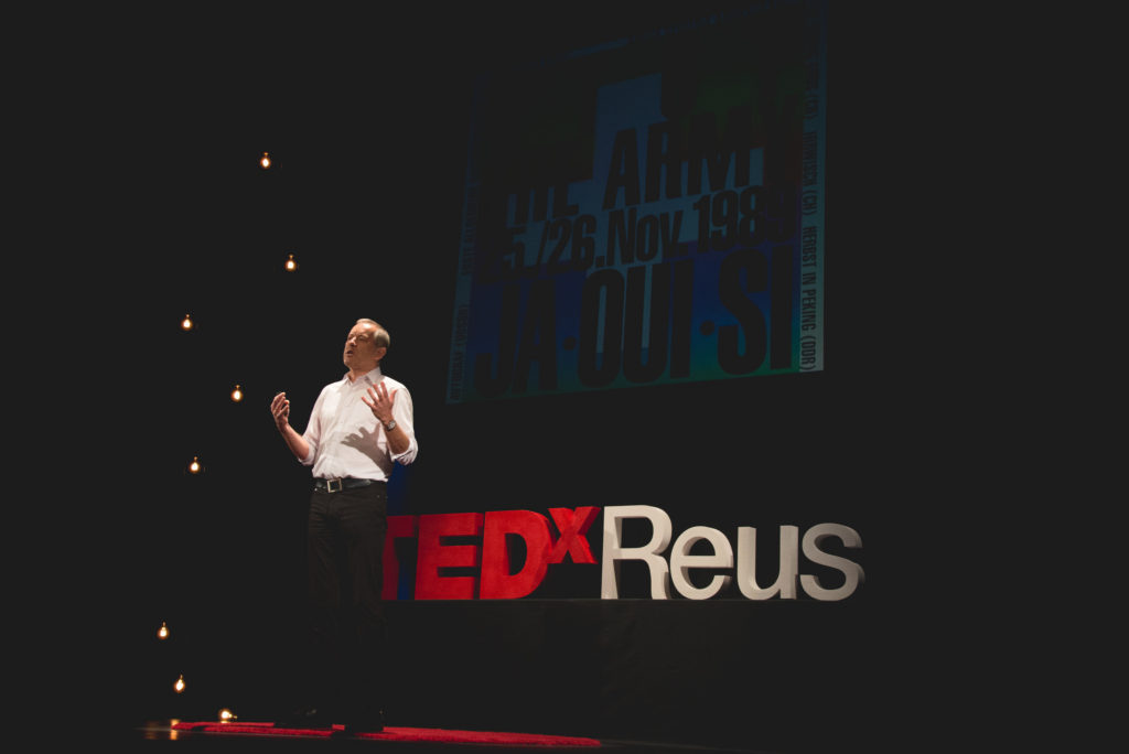 TEDxReus 2015 Bruno Kaufmann a la pasada edició del TEDxReus.